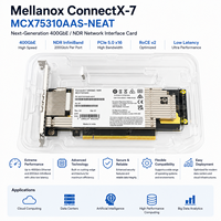 Adaptateur réseau Mellanox Connect X-7 MCX75310AAS-NEAT 400GbE NDR 400Gb/s InfiniBand à port unique OSFP PCIe 5.0 X16
