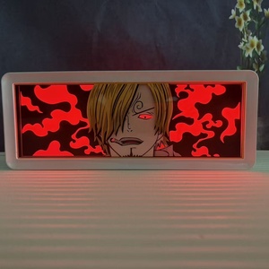 Figurine articulée One Piece Luffy Zoro Sanji <span class=keywords><strong>Usopp</strong></span>, modèle de personnage, ornement, figurine d'action anime en plastique, artisanat LED RGB, vente chaude - Product Image 3
