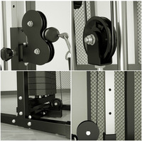 Smith Fitness Station Cable Crossover Pull up Bar multifunción Crossover ajustable gimnasio Fitness equipo máquina