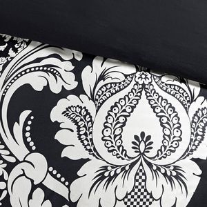 Ensemble de housse de couette imprimée 6 pièces, motif noir et blanc moderne, literie pour la décoration de la chambre - Product Image 2