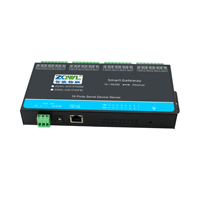 Convertisseur RS485 vers Ethernet ZQWL GW1F00NM, passerelle Modbus RTU/TCP à polling actif, serveur de périphériques série, prise en charge JSON MQTT, alimentation DC 9-36V