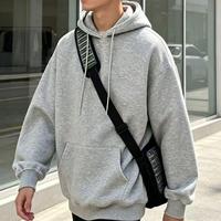 Sweat-shirt streetwear court et ample, personnalisé avec logo d'entreprise, pour l'hiver, en tissu épais.