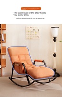 2025 Nouveauté Fauteuil Paresseux Adulte pour Salon, Rocking Lounge, Balcon, Sac de Haricots Dormeur, Fauteuil Détente Nouveau Style
