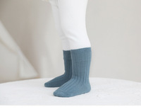 Automne hiver enfants chaud coréen bébé chaussettes vente chaude Logo personnalisé coton équipage couleurs unies enfant en bas âge chaussettes en gros
