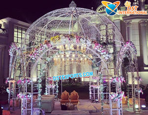 Mandap โลหะจัดงานแต่งงานแบบอังกฤษพิเศษ/เวที Mandap โลหะคุณภาพสูงสำหรับงานแต่งงานและอุปกรณ์ประกอบฉากโครงสร้างโลหะ Mandap สำหรับงานแต่งงาน - Product Image 2