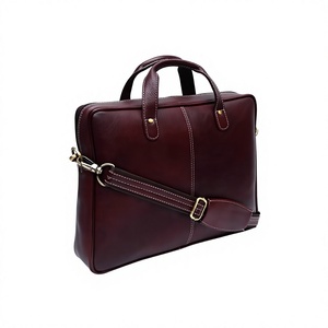 Bolso Bandolera para Portátil B S International, 100% Cuero Genuino Pulido Natural, Ecológico, Impermeable, para Oficina y Uso Diario, con Correa para Hombro - Product Image 2