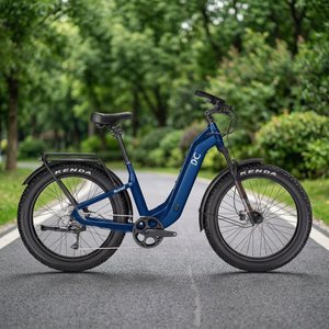 Vélo de montagne électrique haut de gamme 12 vitesses, suspension intégrale, cadre en fibre de carbone, pneus larges, freins à disque hydrauliques, porte-bagages arrière, porte-bagages avant - Product Image 2
