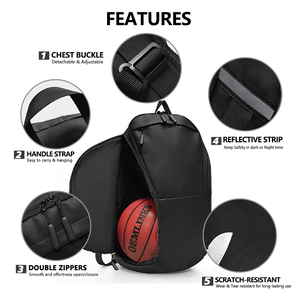 Thể Thao Tùy Chỉnh Túi Thể Thao Giản Dị Ba Lô Cho Nam Giới Ngoài Trời Ba Lô Biểu Tượng Tùy Chỉnh Ba Lô Du Lịch Bóng Rổ Thể Thao Túi - Product Image 4