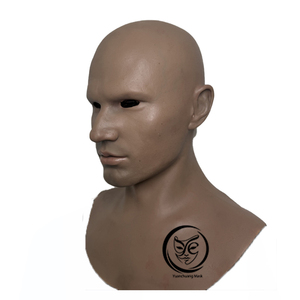 Masques en silicone réalistes fabriqués à la main en usine, haute simulation, couvre-chefs masculins, pour films, cosplay, fêtes, Halloween, masques faciaux ultra-réalistes - Product Image 3