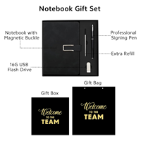 Coffret cadeau de carnet de notes personnalisé et personnalisé Carnet de notes A5 avec stylo Cadeaux d'affaires promotionnels Bloc-notes avec logo