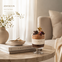 Bougie parfumée en pot de 600g avec motif ours en peluche, saveur mocha et chocolat au sel de mer, cadeau de décoration d'intérieur, personnalisation OEM disponible