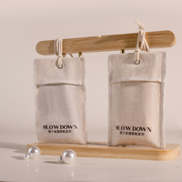 Sachets en coton et lin réutilisables avec cordon de serrage, sacs à parfum vides portables, pendentifs suspendus, rangement pour placard et chambre à coucher