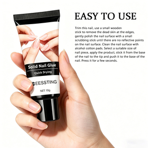 Pegamento para Uñas de Fórmula Suave para el Cuidado Diario de las Uñas, Mejora la Resistencia de las Uñas, Adhesivo Fuerte, Alto Brillo, Pegamento Sólido para Uñas - Product Image 3