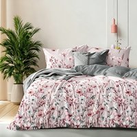 Set Sprei 3 Potong Motif Bunga Beige Set Tempat Tidur Dengan 2 Sarung Bantal Desain Modern Grosir Kualitas Tinggi Mewah