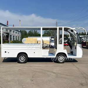 Carro Eléctrico Plano con Parasol, de Baja Velocidad, para Transporte de Mercancías en Fábricas y Comunidades - Product Image 6
