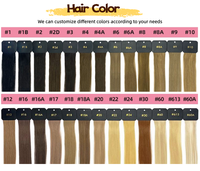 12A Grade Natural Brown # Wig Rambut Asli Rusia Double Drawn HD Transparan Silk Top Lace Front 2 Warna Bone Straight Panjang Tanpa Lem
