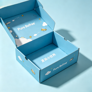 Cajas de Envío Azules Claras Personalizadas para Ropa de Verano Infantil - Marca Pure <span class=keywords><strong>Befree</strong></span>, Material Ecológico, Diseño Gratuito - Product Image 3