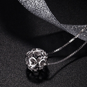 Collier en argent sterling 925 avec pendentif Viball, bijoux coréens brillants 2021 pour femmes - Product Image 1