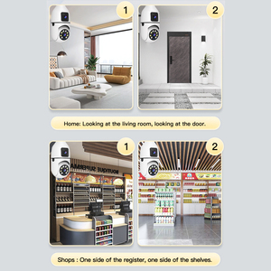 Caméra de sécurité Wi-Fi double objectif 1080P A6 Plus 2026 pour la maison, petite caméra intérieure sans fil avec détection de mouvement, ampoule de sécurité, vision nocturne - Product Image 3