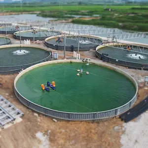 Equipo de piscicultura de gran venta tanque de peces comercial de agua de mar para estanque de peces de acuicultura Biofloc