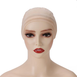 Alta calidad caliente verano sólido patrón poliéster Underscarf transpirable interior Cap Hijab venta al por mayor nueva llegada pañuelos étnicos - Product Image 5