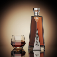 Boîte d'emballage magnétique personnalisable pour bouteilles de whisky, vodka, gin, tequila, rhum, brandy, avec poignée, impression par lamination brillante, fabriquée en Chine