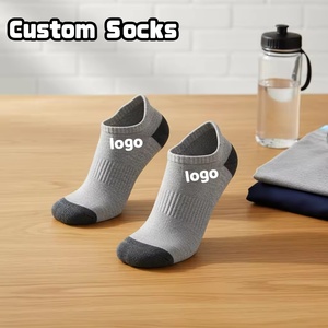 Chaussettes de sport antidérapantes personnalisées, chaussettes de course à séchage rapide de haute qualité, chaussettes antidérapantes pour la course à pied, vente en gros - Product Image 1