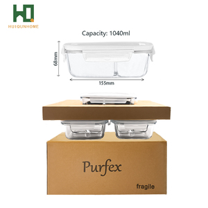 ภาชนะแก้วทนความร้อนทรงสี่เหลี่ยมผืนผ้าสำหรับเก็บอาหารสดพร้อมฝาปิดกล่องอาหารกลางวันเบนโตะแก้วสำหรับผู้ใหญ่ - Product Image 6