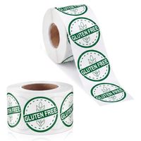 Etiquetas Adhesivas con Logotipo Impreso Personalizado, Diseño Privado, Rollo de Vinilo Autoadhesivo Impermeable, Etiqueta con Descuento