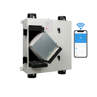 Control inteligente por aplicación Tuya, Ventilación de recuperación de energía erv hrv con contrapeso, intercambiador de calor total