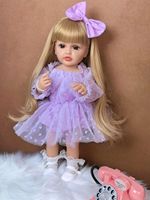 Poupée Reborn réaliste en silicone souple pour tout le corps, toucher réel, 55 cm, Betty, jouet de bain pour enfants, cadeau d'anniversaire pour filles