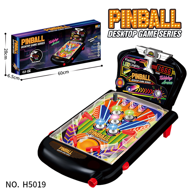 MILI Wholesale Various Pinball Machines, Pinball Game Discs with Lighting, Music, and Scorers, Children's Toys