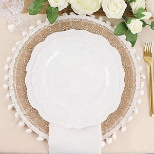 Napperons en jute faits à la main très demandés pour le dîner de Thanksgiving ou les réunions de famille, disponibles au meilleur prix - Product Image 3