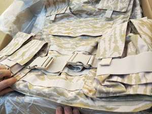 Gilet Balistico Mimetico Desertico Molle IIIA Khaki, Gilet Tattico di Sicurezza 3A Antiproiettile, Protezione Corporea in PE Aramidico - Product Image 5