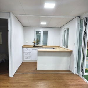 Offre Spéciale : <span class=keywords><strong>Maison</strong></span> Conteneur Modulaire Préfabriquée Extensible de 20 pieds à Double Aile avec 2 Chambres, Salle de Bain et Cuisine pour Usage Résidentiel - Product Image 3