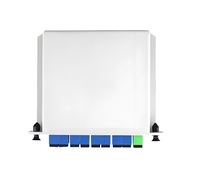 PLC Splitter Cassette Type 1x2 1x4 1x8 FTTH Optical Fiber with SC UPC APC Connectors