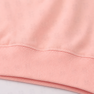 Sweat-shirt à capuche en coton épais à col montant, coupe oversize, couleur unie personnalisable, imprimé en relief, idéal pour l'hiver - Product Image 5