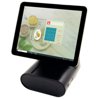Caisse enregistreuse tactile tout-en-un 15,6 pouces avec imprimante thermique 80 mm, 2e écran, WiFi, LAN, fonction SDK intégrée, prise en charge de l'occasion