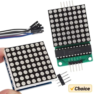 BSSY)MAX7219 8 <strong>Dot</strong> <strong>Matrix</strong> Module Red Light Microcontroller Display MCU LED Control - Product Image 5