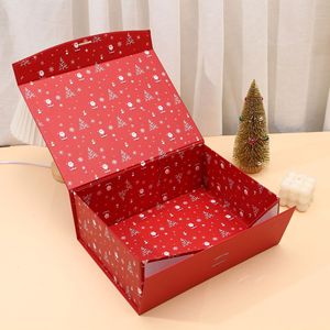 For Best-selling Embossed <strong>Christmas</strong> <strong>Gift</strong> Box One-piece Bow Magnetic <strong>Gift</strong> Box <strong>Wholesale</strong> for <strong>Christmas</strong> <strong>Gifts</strong> Packaging - Product Image 3