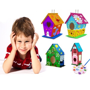 Lot de 4 kits de peinture pour nichoir et nichoir pour enfants de 4 à 8 ans - Product Image 4