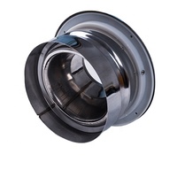 Diffuseur d'air rond en acier inoxydable pour conduits de CVC, buse à jet, boule de diffusion, bec de jet