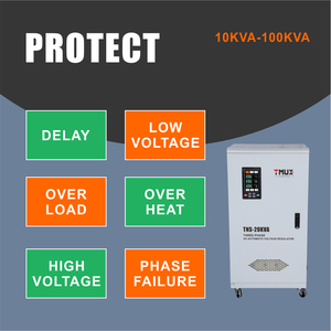 Stabilizzatore di Tensione Automatico con Servomotore Trifase TNS-40KVA 30KVA 50KVA 80KVA 100KVA 120KVA 380V 400V 415V 440V - Product Image 2