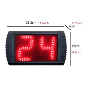 Tampilan LED merah penggunaan luar ruangan jam Shot 24s basket Digital penghitung 99 hari elektronik dengan kendali jarak jauh - Product Image 2