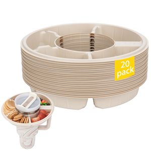 Tazón para Snacks de Almidón de Maíz para Stanley Cup de 40oz con Asa, Bandeja Biodegradable para Snacks Stanley, Organizador Reutilizable con Múltiples Compartimentos - Product Image 1