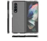 Étui transparent souple en TPU ultra-fin pour Samsung Galaxy Z Fold 3 4 5 6 5G, protection antichoc pour la coque arrière pliable