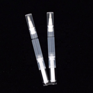 Stylos transparents à bille rotative de 2 ml, 3 ml, 5 ml, vides, avec embout pinceau pour applicateur d'huile à cuticules, tube pour liquide de croissance des cils - Product Image 1
