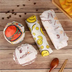 Franse Gevoerd Shoarma Wrapper Hoe Wrap Een Hamburger In Wax Papier