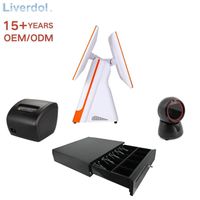 LIVERDOL - Sistema de Punto de Venta (POS) de Escritorio con Panel Táctil Capacitivo de 10 Puntos y Pantalla de 15.6'' - Promoción de Suministro al por Mayor de Fábrica