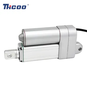 Aktuator 12 Volt anti air Motor DC 24V 3000N, aktuator Linear listrik kecil tahan air kebisingan rendah untuk bulu ruang tamu